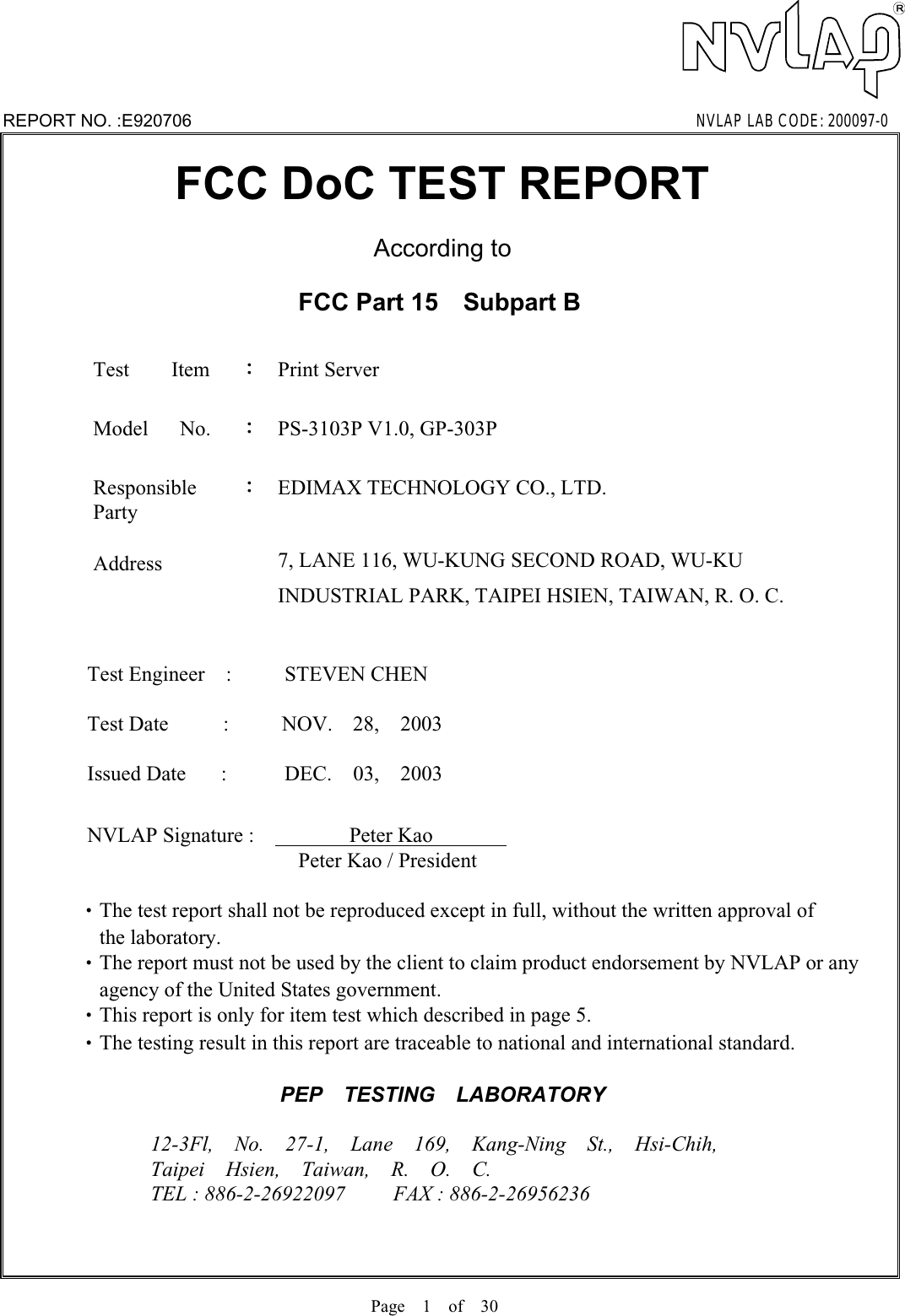 520577 FCC Report Edimax