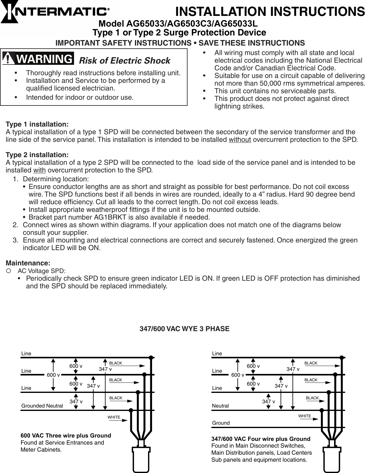 Page 1 of 2 - Installation Directions