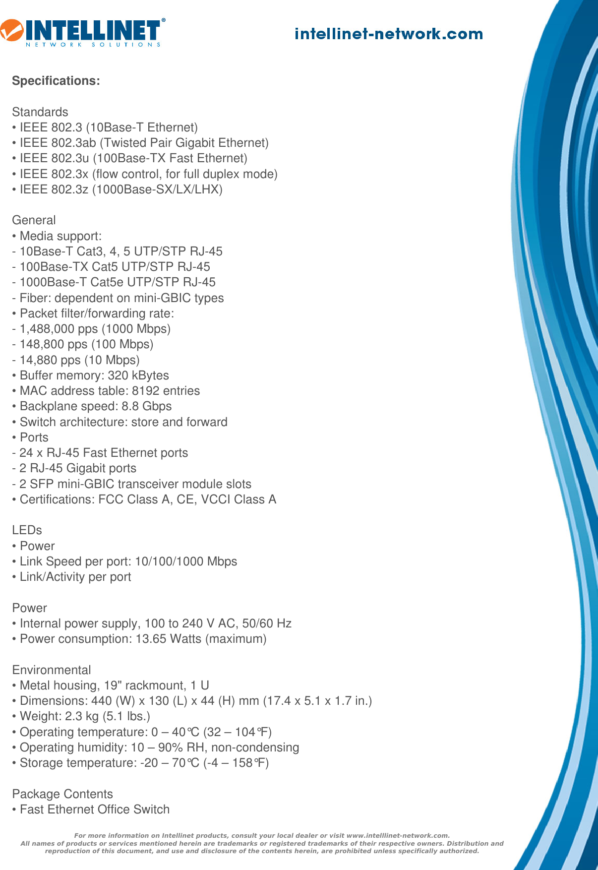 Page 2 of 3 - Datasheet  523929 English