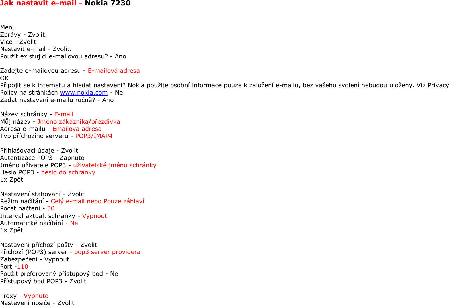 Page 1 of 3 - E-mail V Telefonu  533 E Mail Nokia 7230
