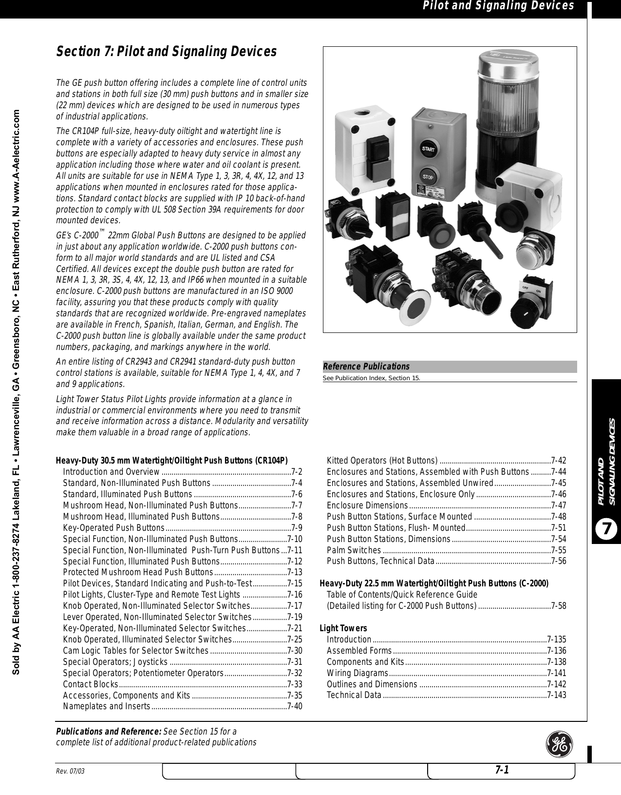 GE 2005 Control Catalog Section 7