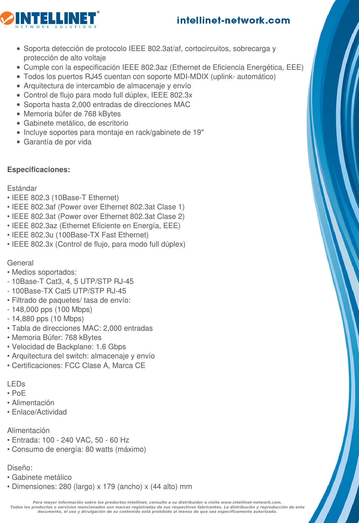 Page 2 of 3 - Datasheet  561075 Spanish