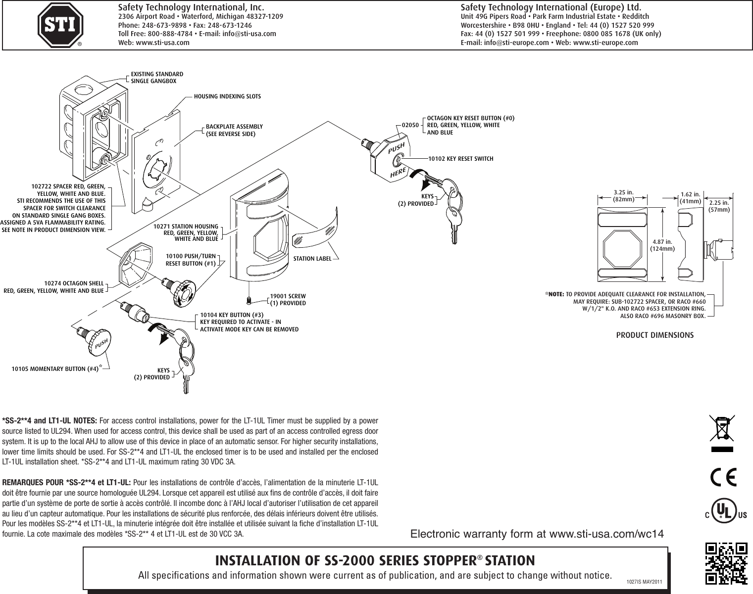 Page 1 of 2 - SS-2000 INSTALL  Installation Directions