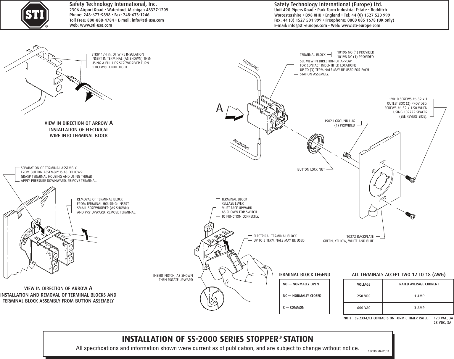 Page 2 of 2 - SS-2000 INSTALL  Installation Directions