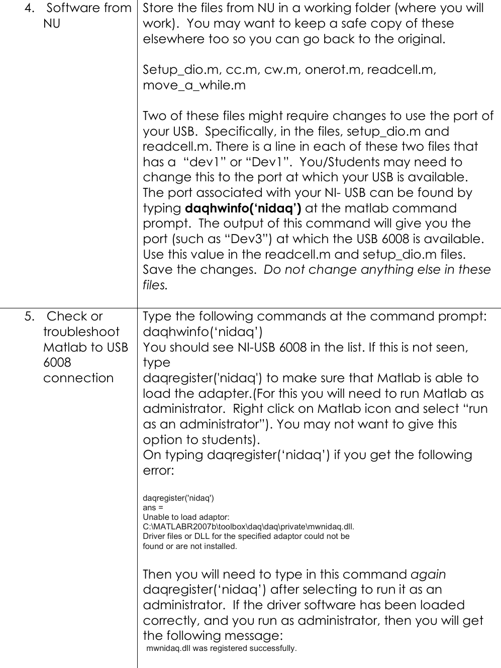 Page 2 of 4 - Instructions For Setting Up Stepper Motor