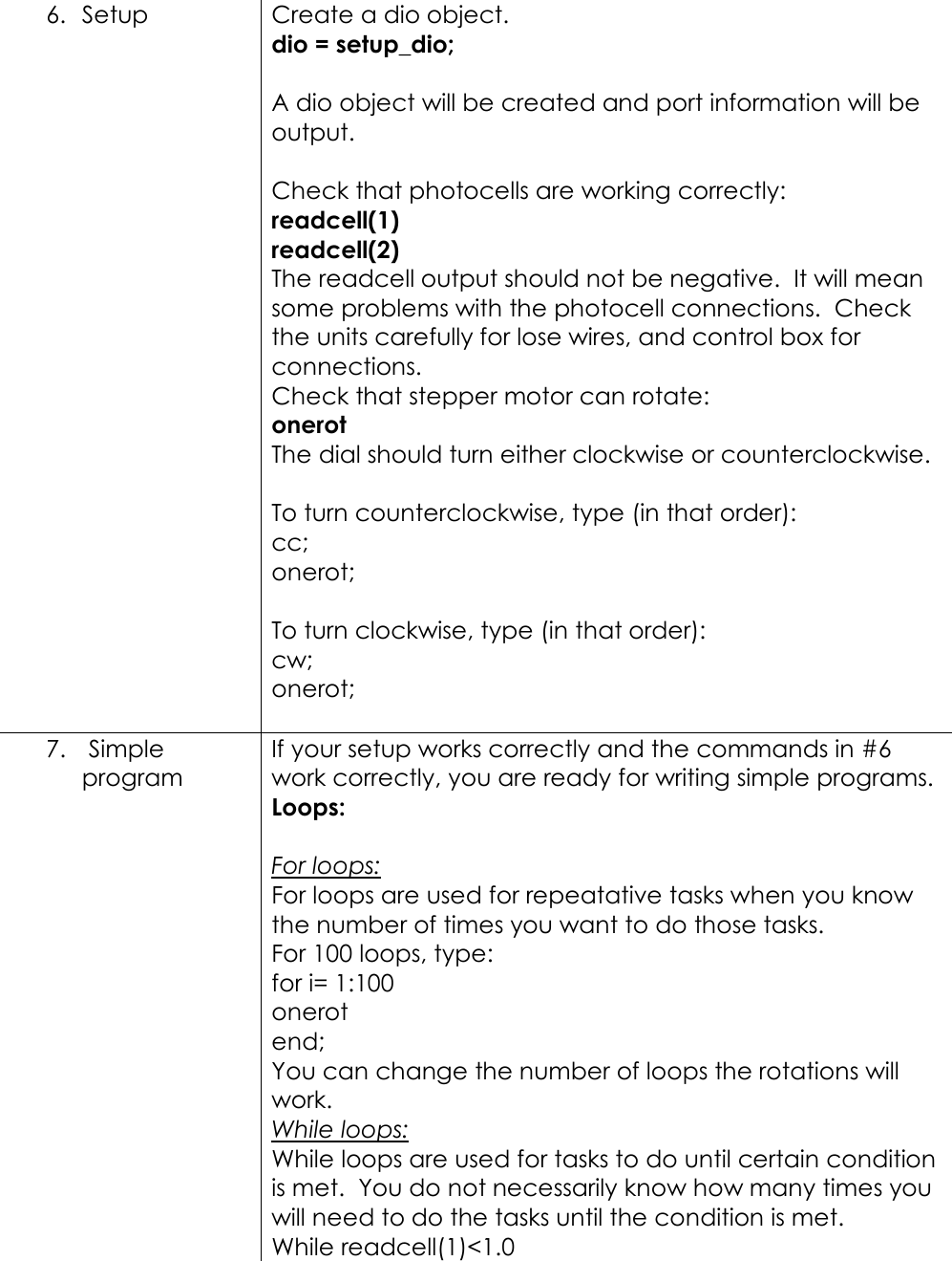 Page 3 of 4 - Instructions For Setting Up Stepper Motor