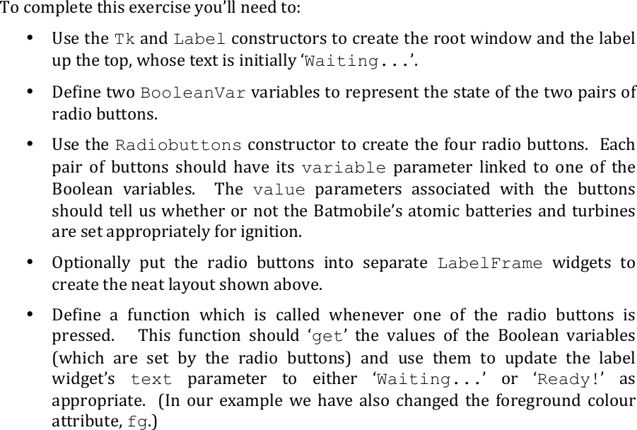 5 batmobile Ignition Instructions