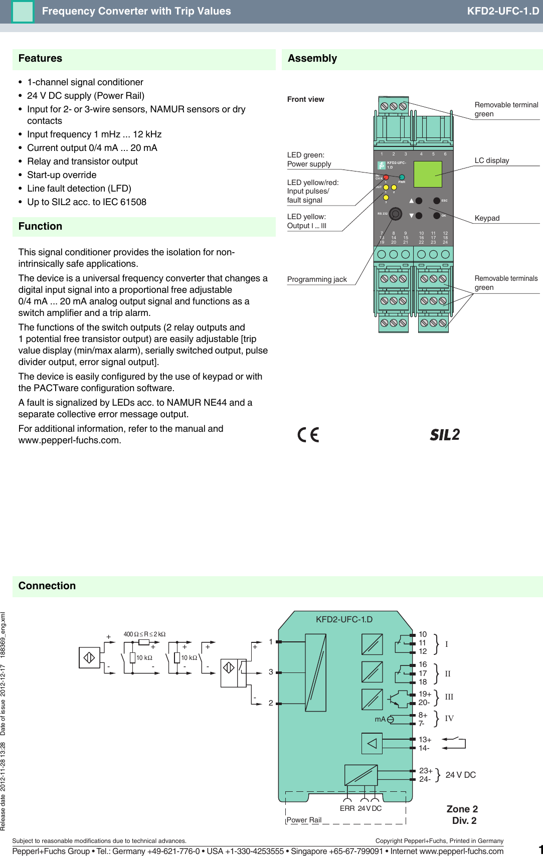 Page 1 of 3 - Product Detail Manual 