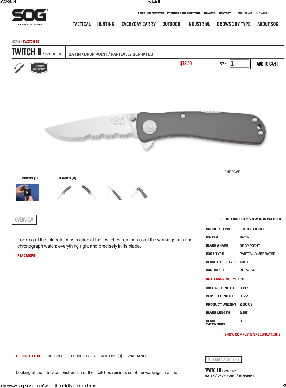 Page 1 of 3 - Product Detail Manual