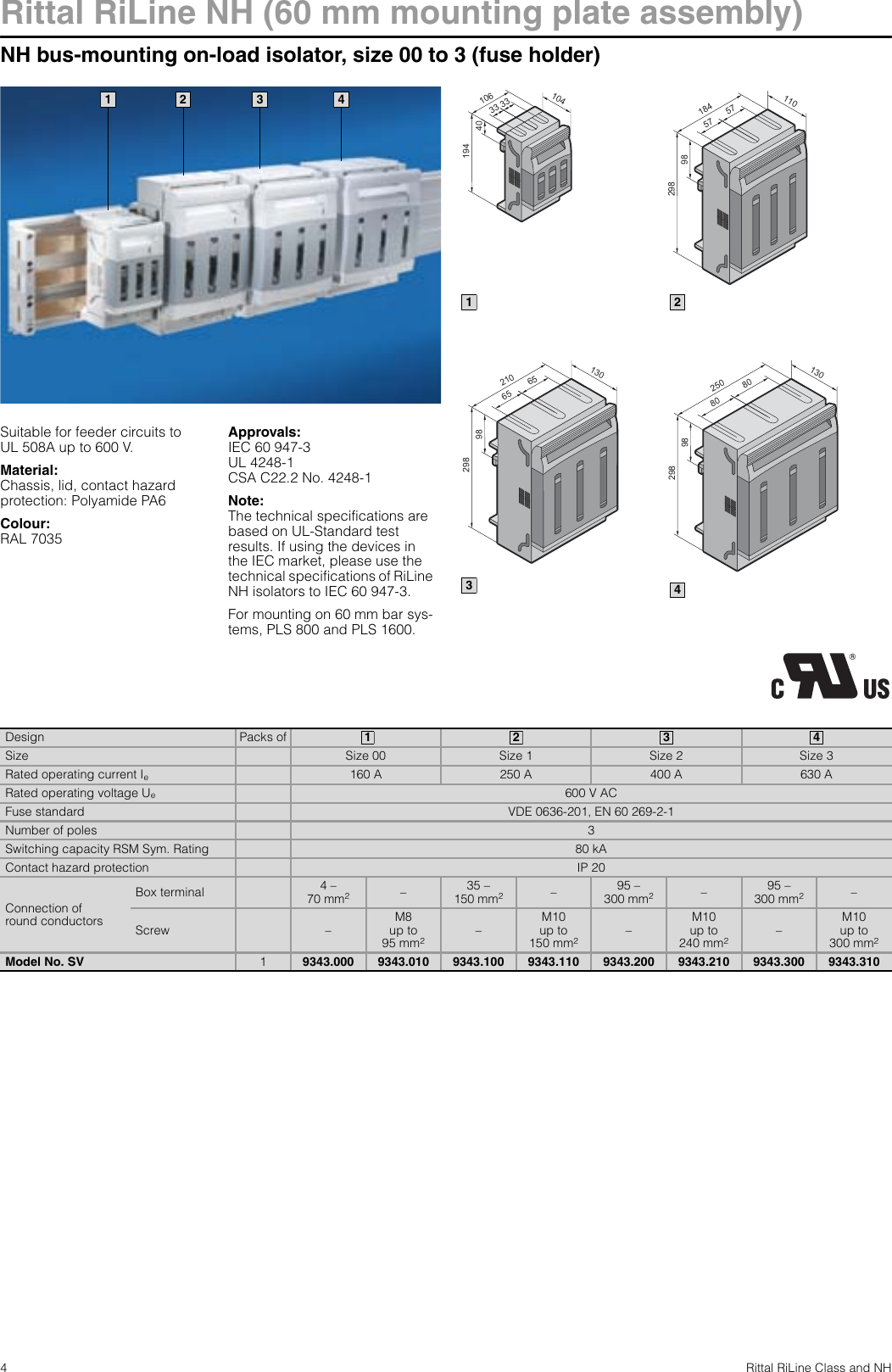 Page 4 of 8 - Rittal - RiLine Class And NH  Brochure