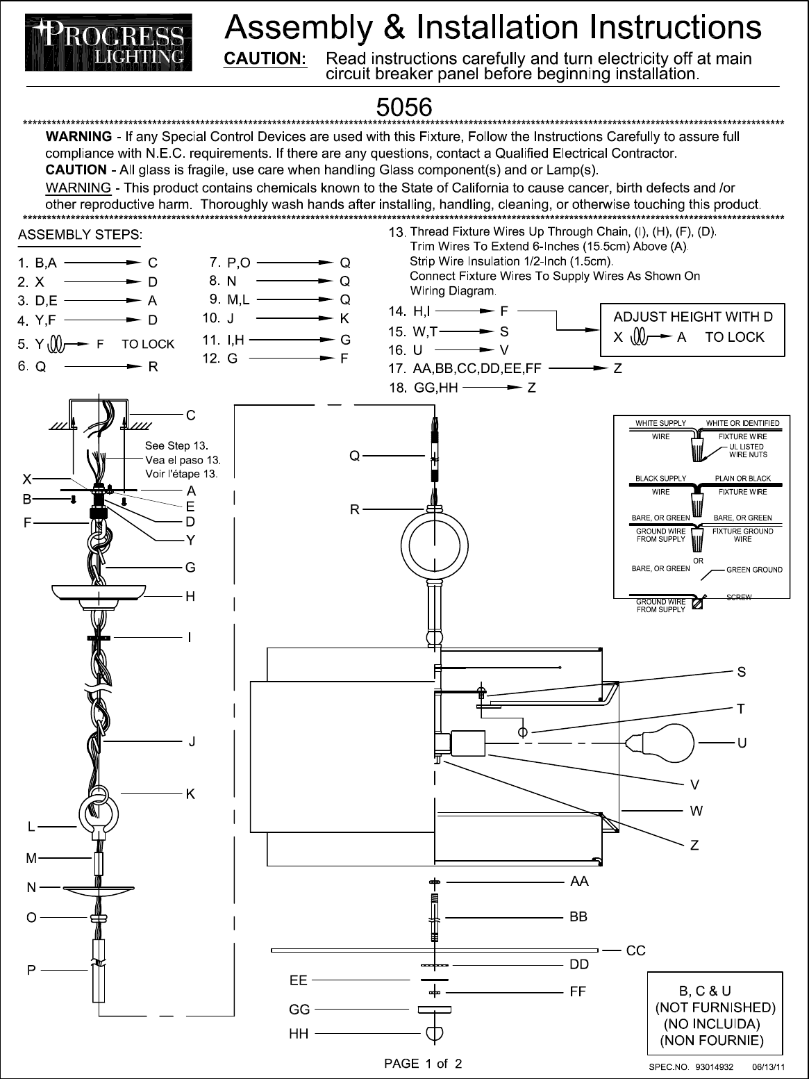 93014932_B Installation Directions