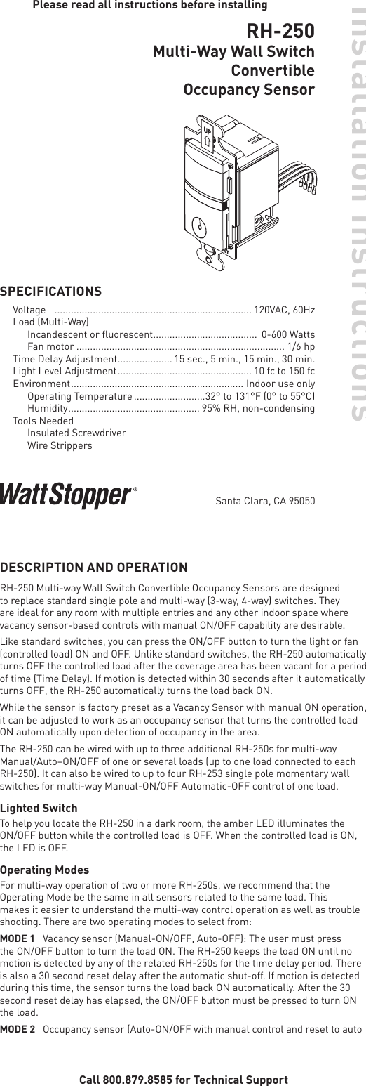 Page 1 of 12 - Installation Directions