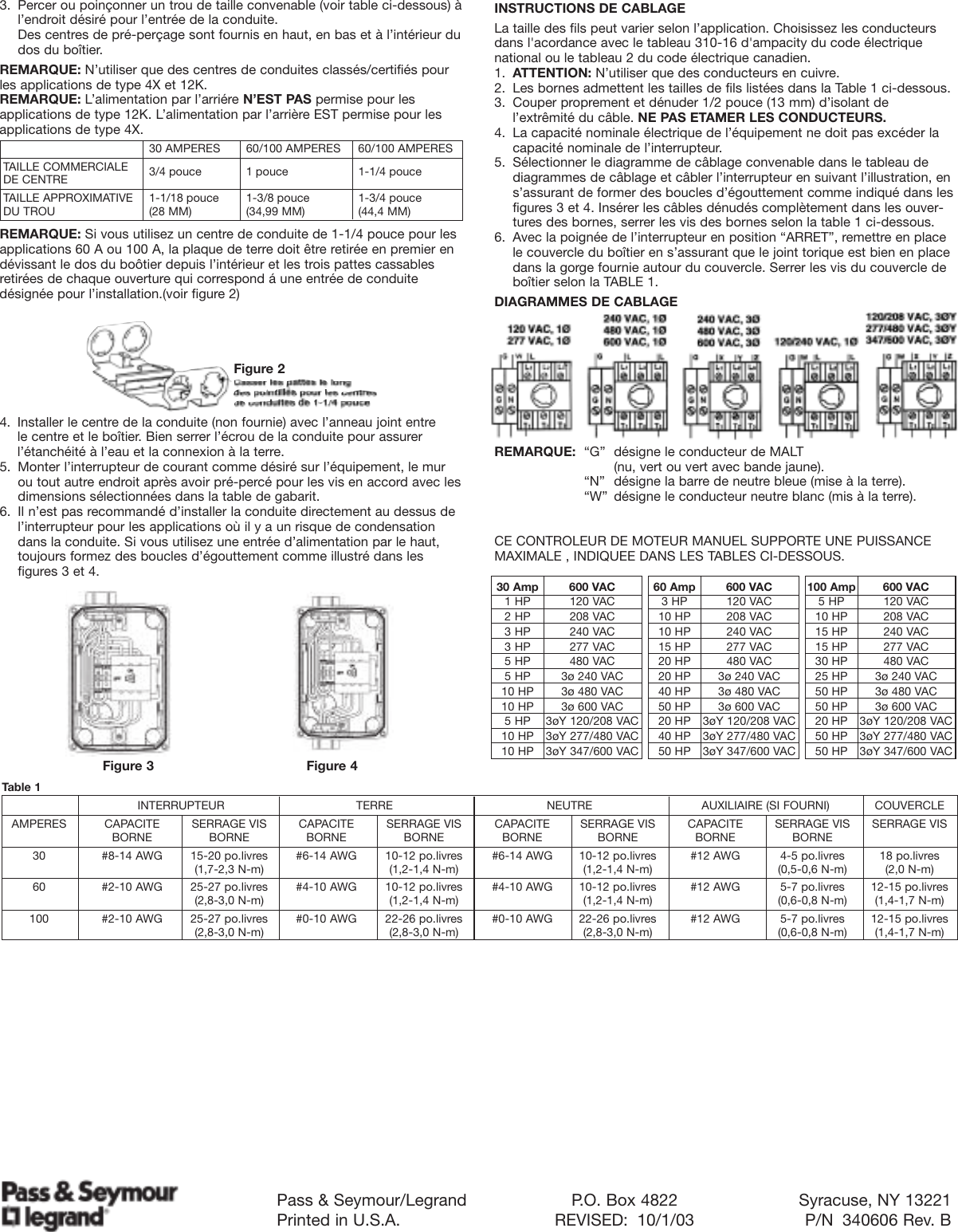 Page 4 of 4 - 340606 Rev.B  Installation Directions