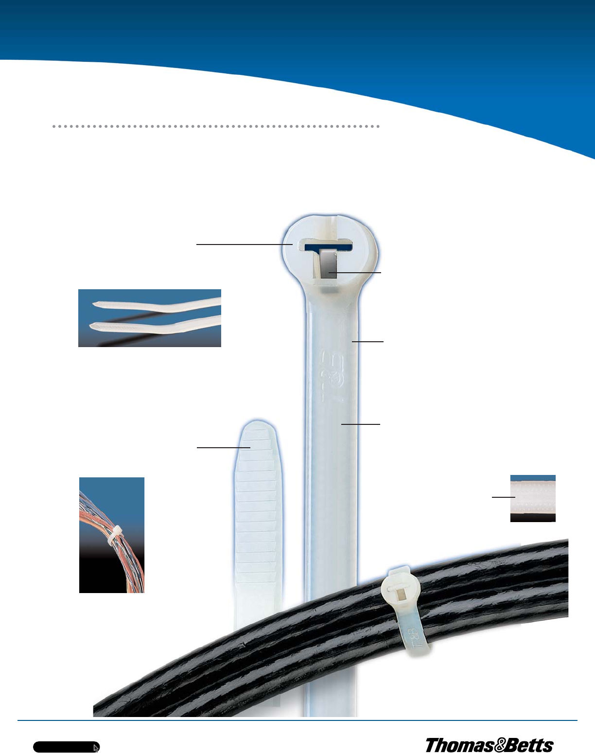 TY-RAP Black Nylon Cable Tie 0.10" W TYB2315MX 7" L R 