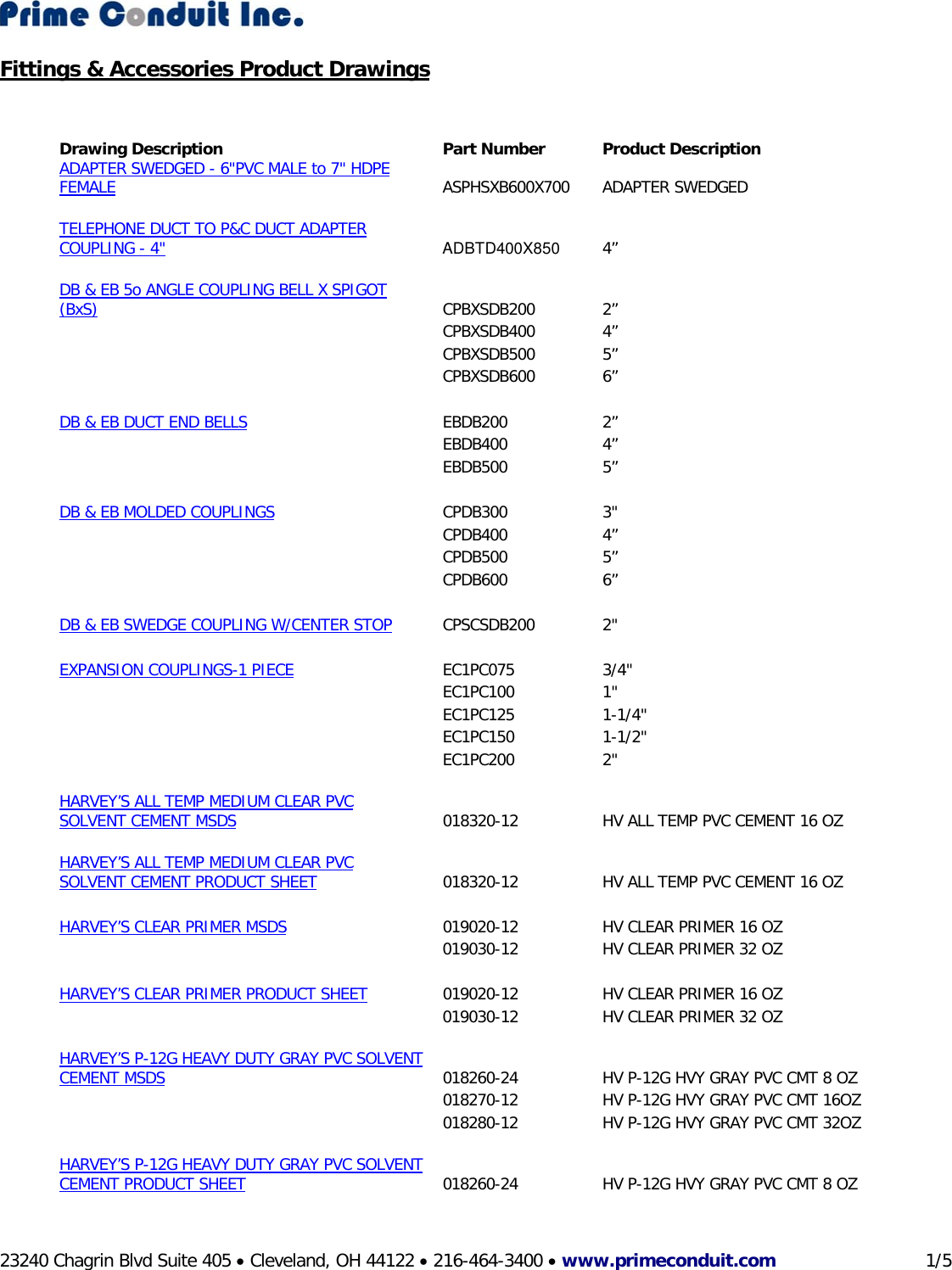 Page 1 of 5 - Bore-Gard Product Drawings