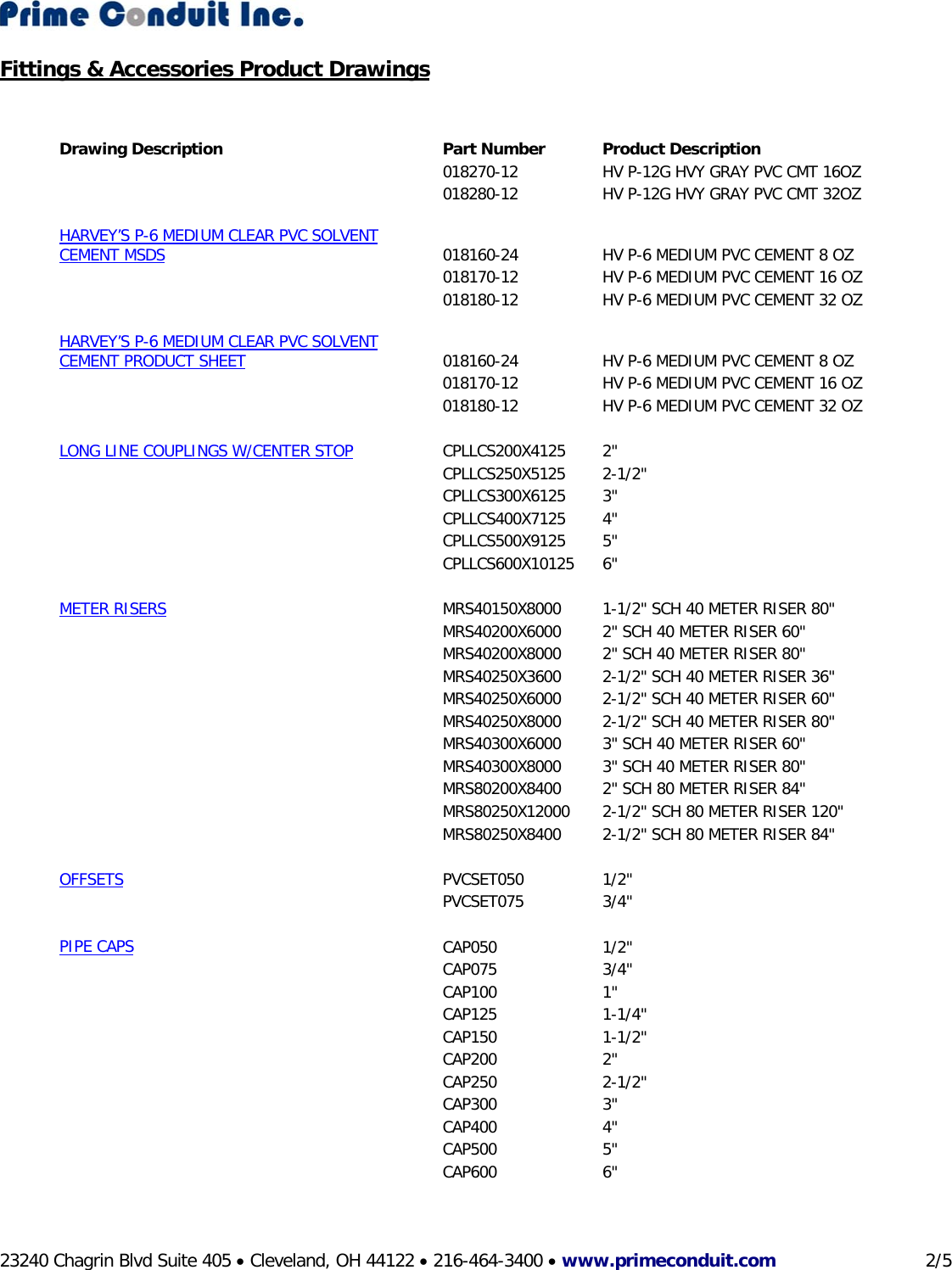 Page 2 of 5 - Bore-Gard Product Drawings
