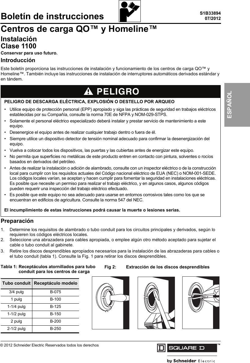 Page 5 of 8 - S1B33894  Installation Directions