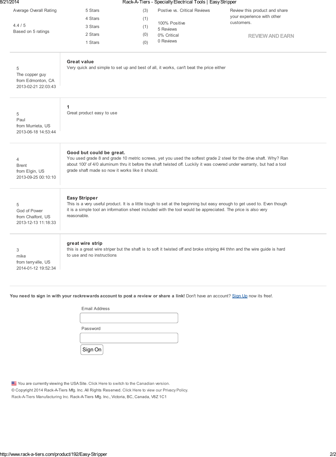 Page 2 of 2 - Product Detail Manual 