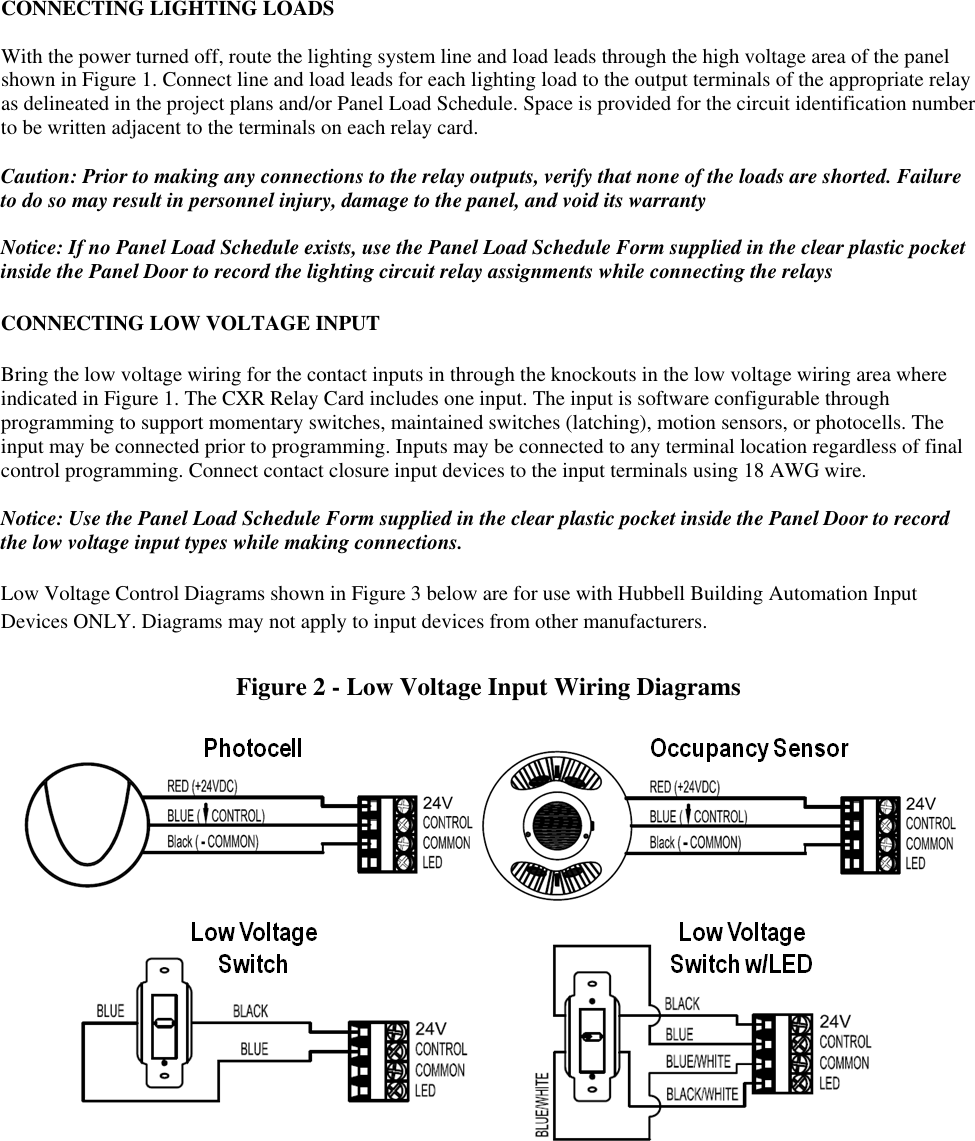 Page 3 of 4 - CX_LightingControlRelayInstructions012611  Installation Directions