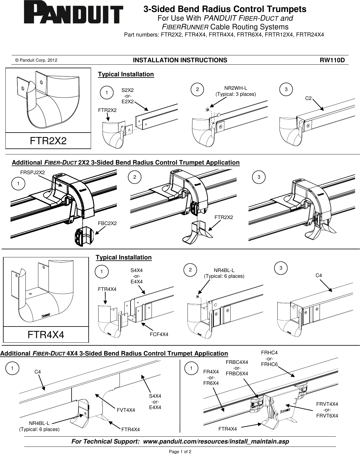 Page 1 of 2 - Installation Directions