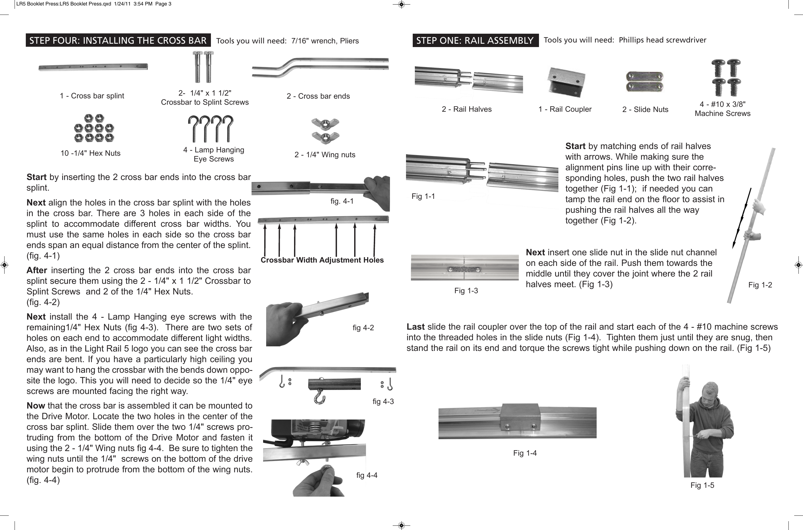 Page 3 of 4 - LR5 Booklet Press  710141 Instructions