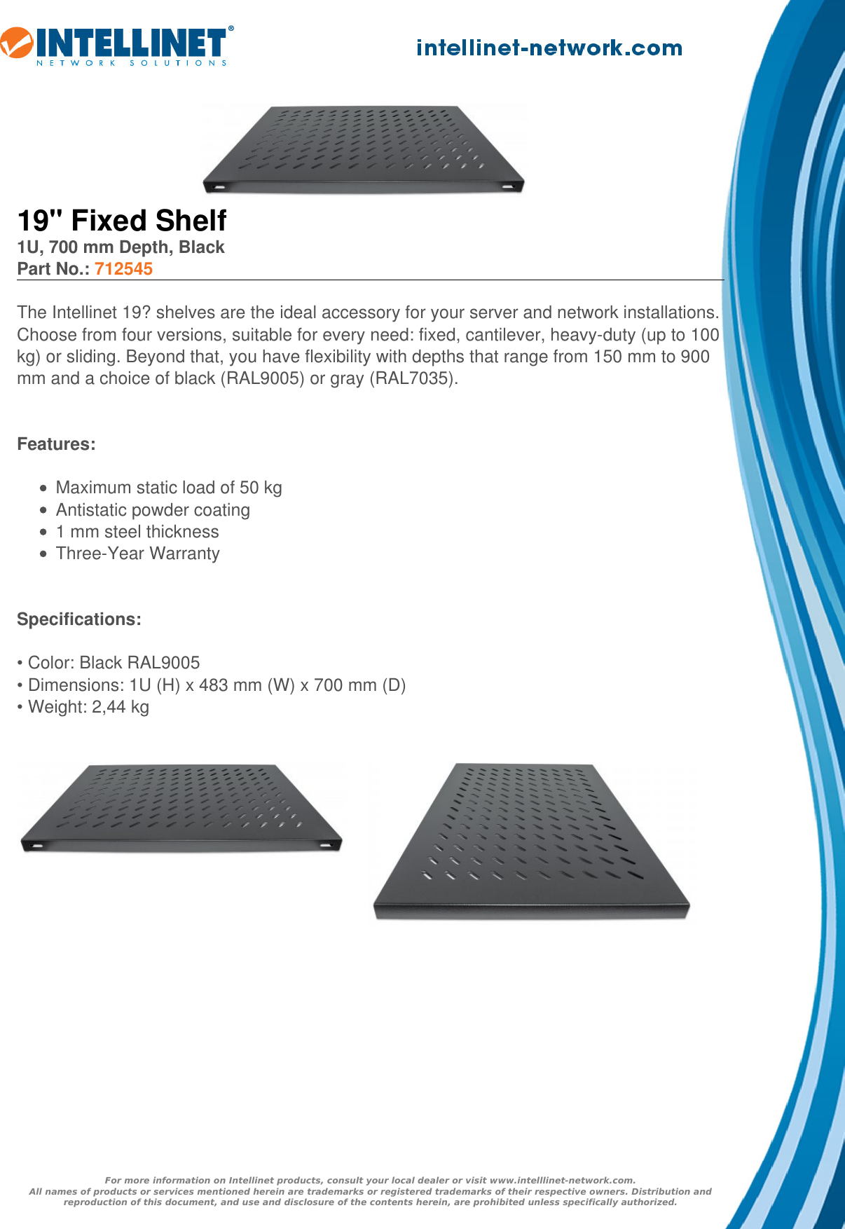 Page 1 of 1 - Datasheet  712545 English