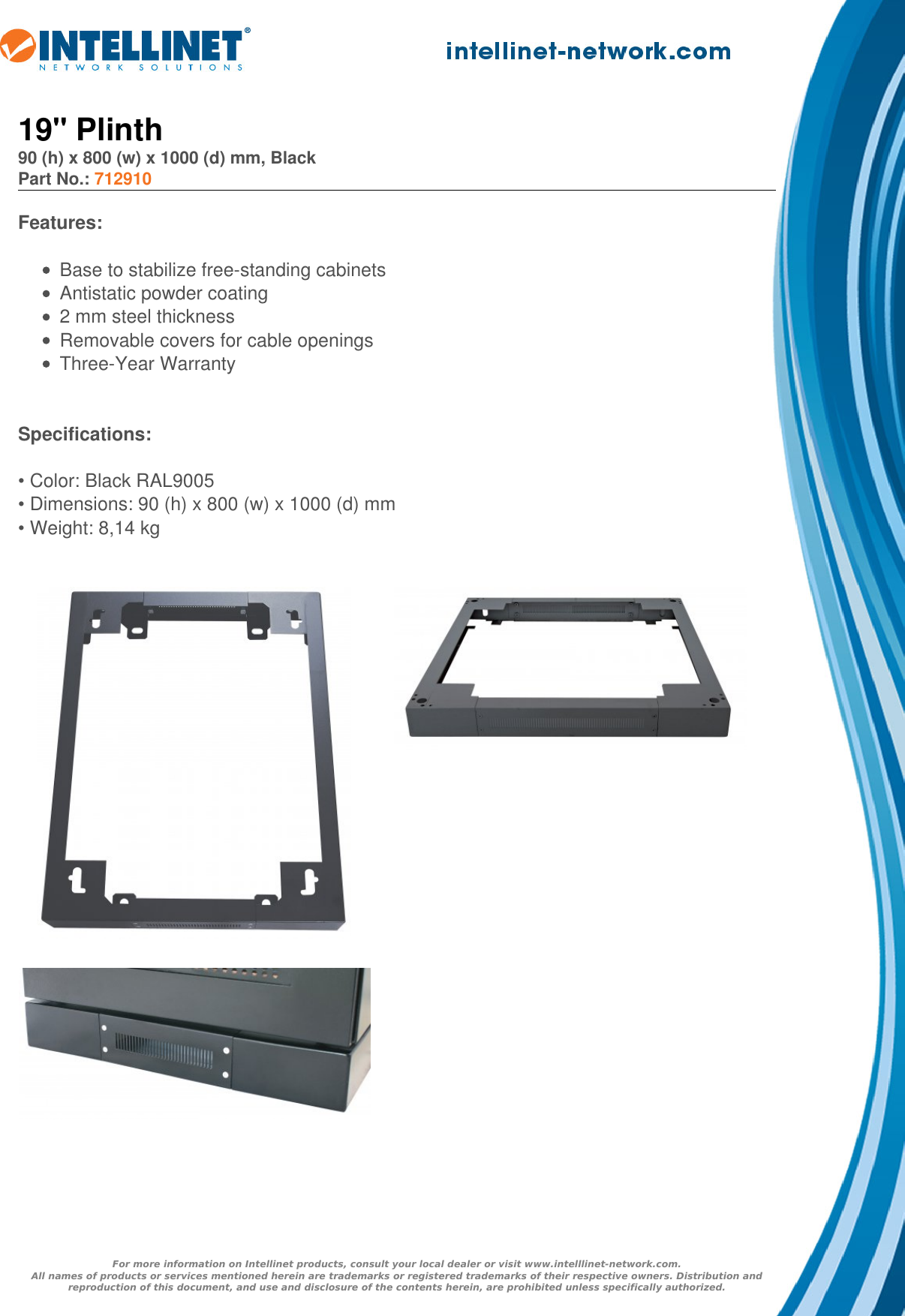 Page 1 of 1 - Datasheet  712910 English