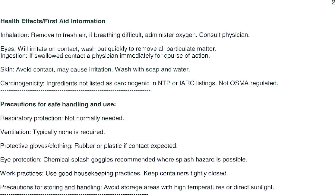 Page 2 of 2 - 715175 MSDS