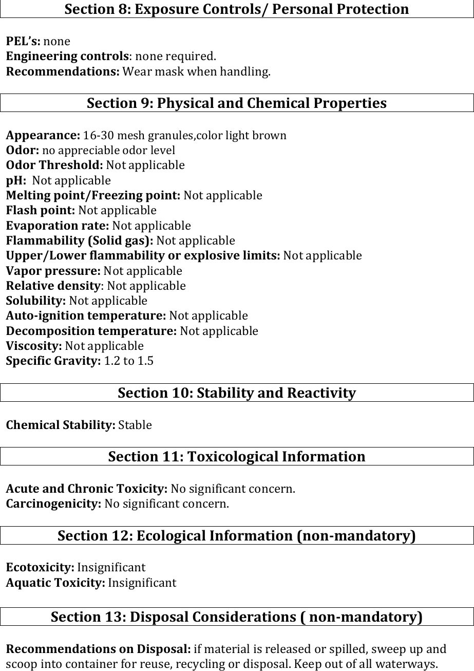 Page 3 of 4 - Xtreme Gardening Mykos WP SDS-revised  721220 SDS