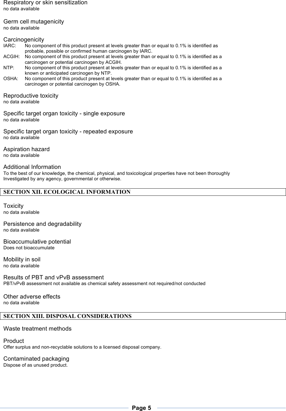 Page 5 of 7 - SDS -Alchemist PH Upx  722104