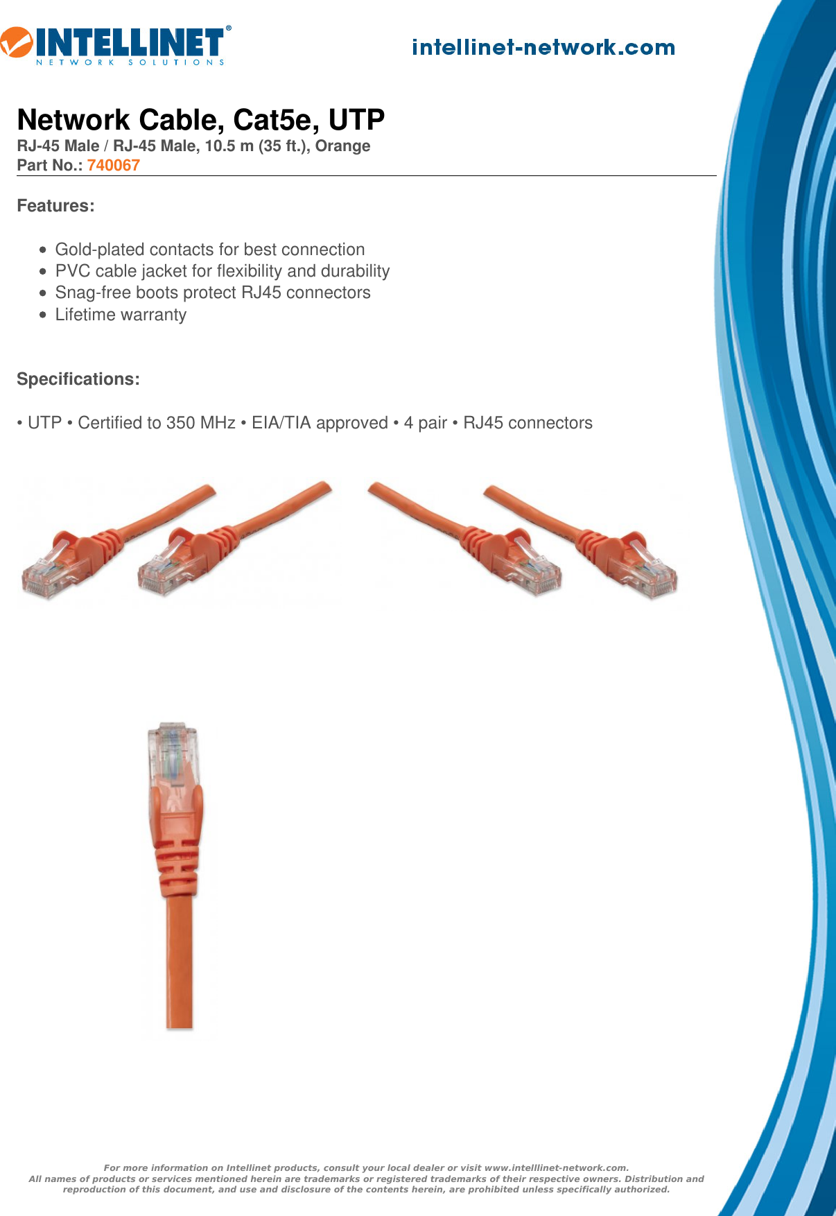 Page 1 of 1 - Datasheet  740067 English