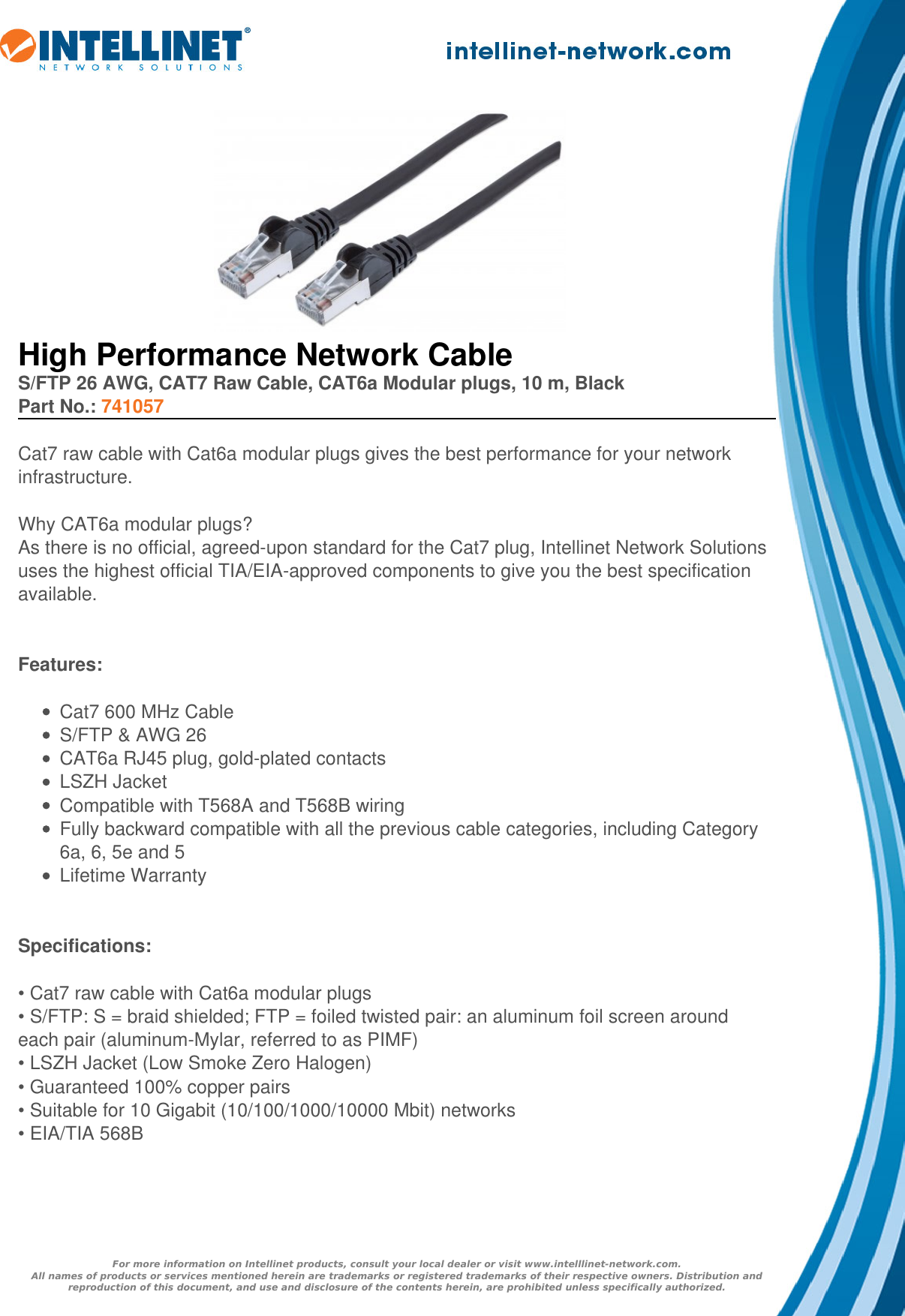 Page 1 of 2 - Datasheet  741057 English