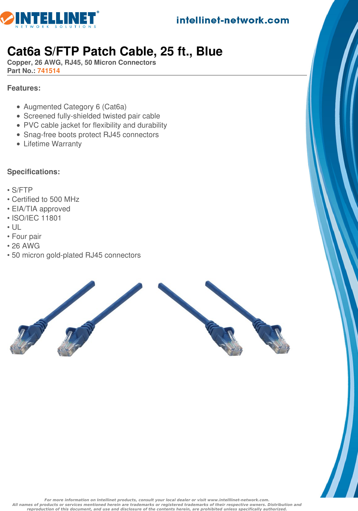 Page 1 of 2 - Datasheet  741514 English