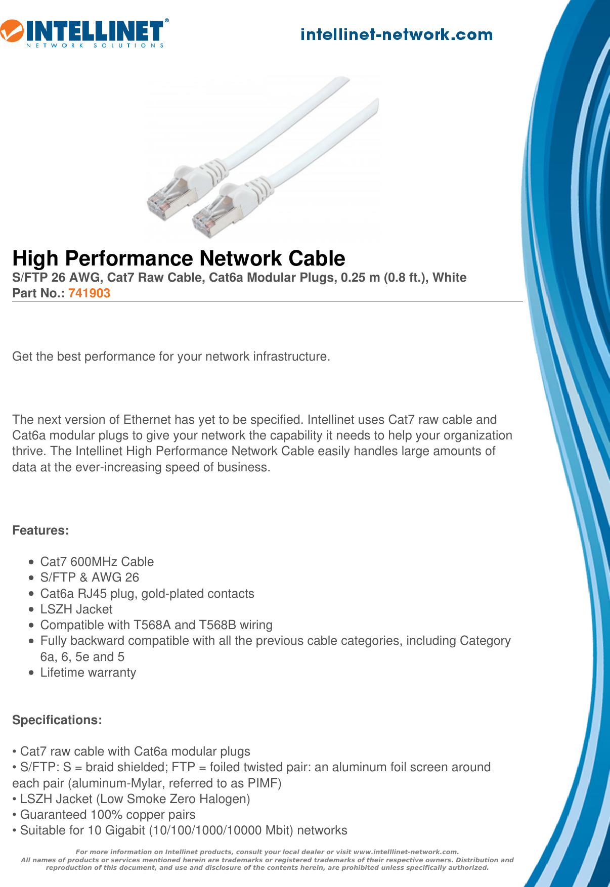 Page 1 of 2 - Datasheet  741903 English