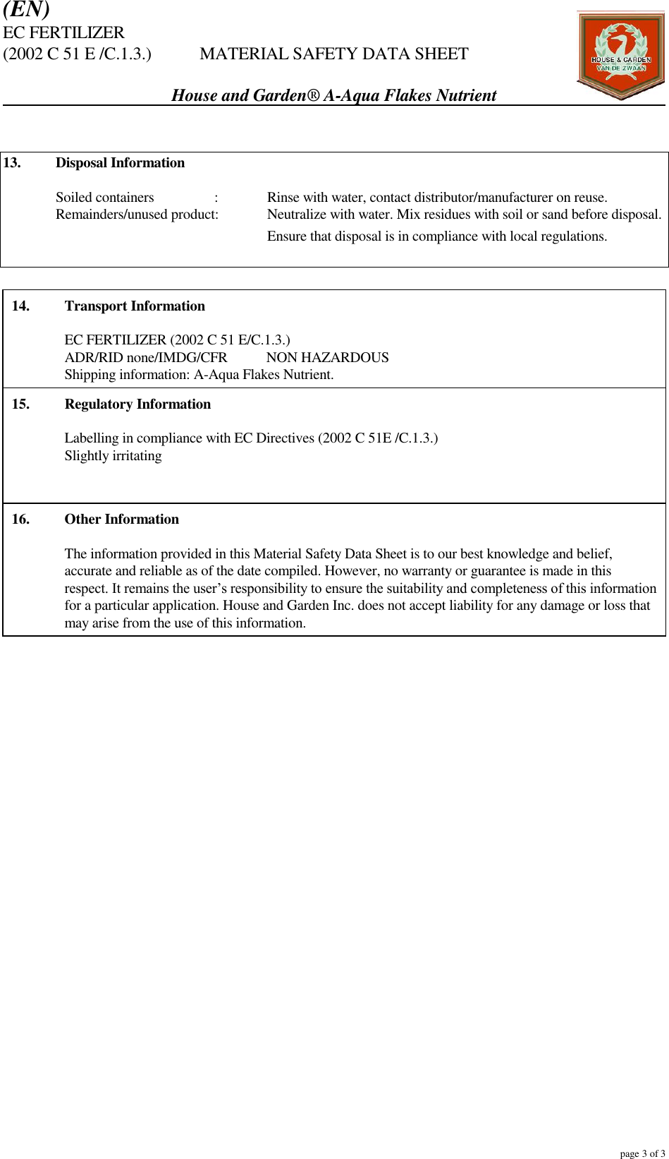 Page 3 of 3 - 1  749644 MSDS