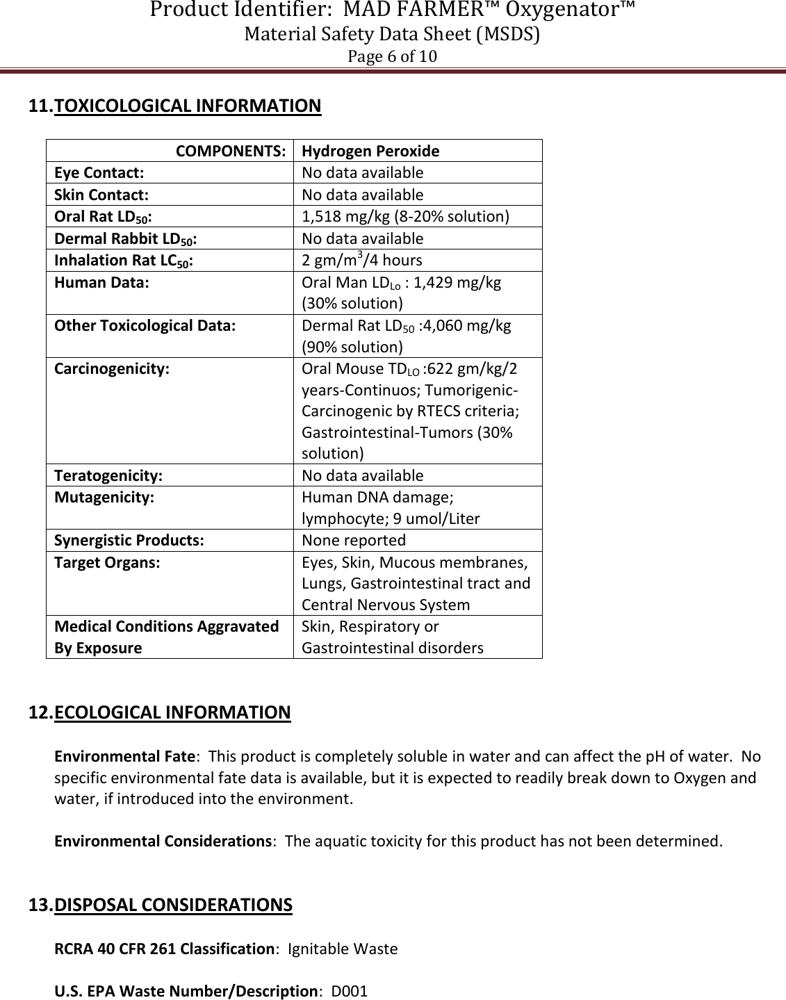 Page 6 of 10 - 749976 MSDS