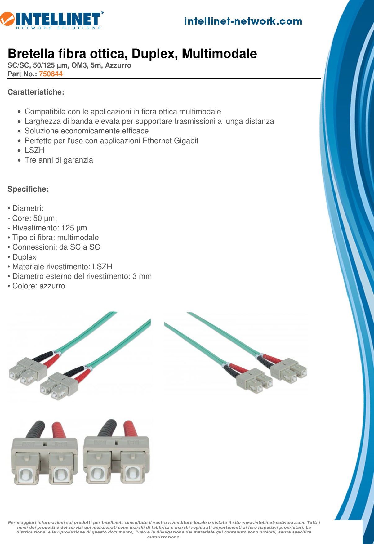 Datasheet 750844 Italian