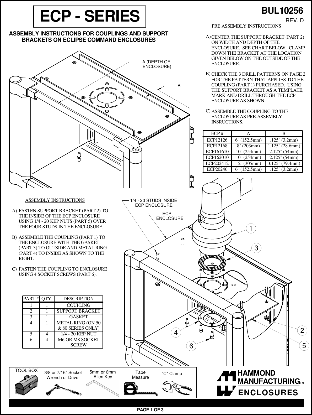 Page 1 of 3 - Installation Directions