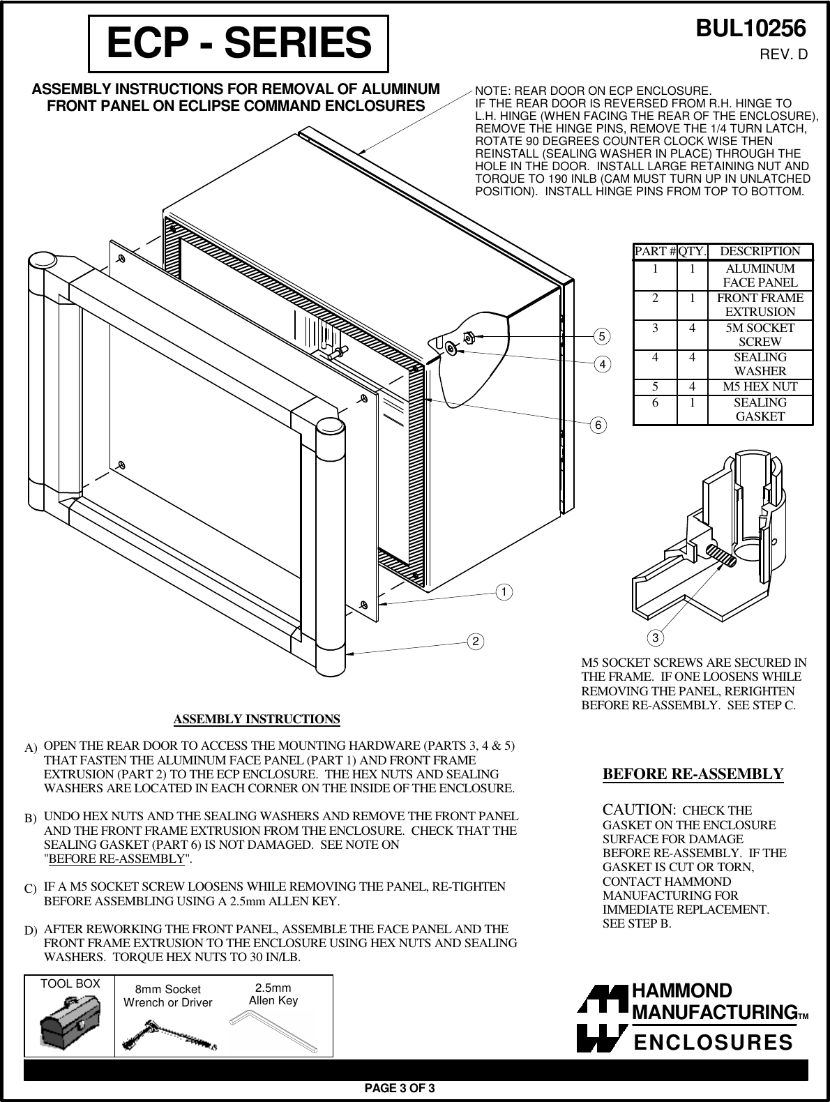 Page 3 of 3 - Installation Directions