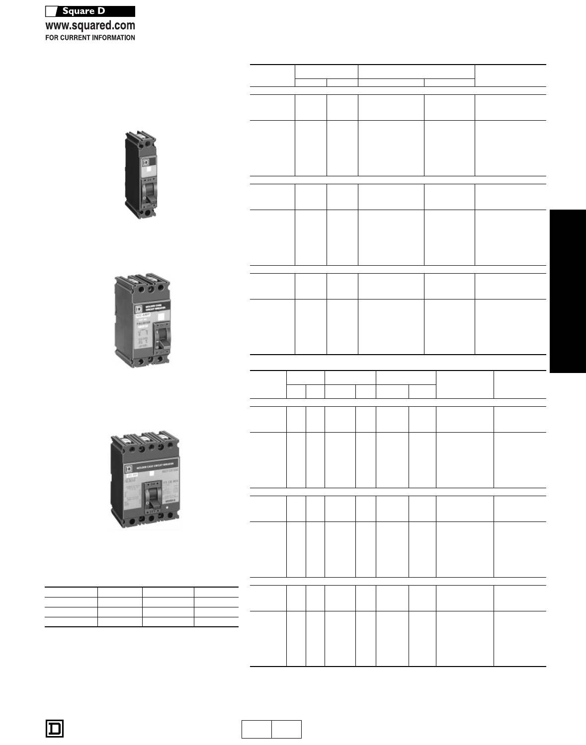 Thermal And Electronic Trip Circuit Breakers