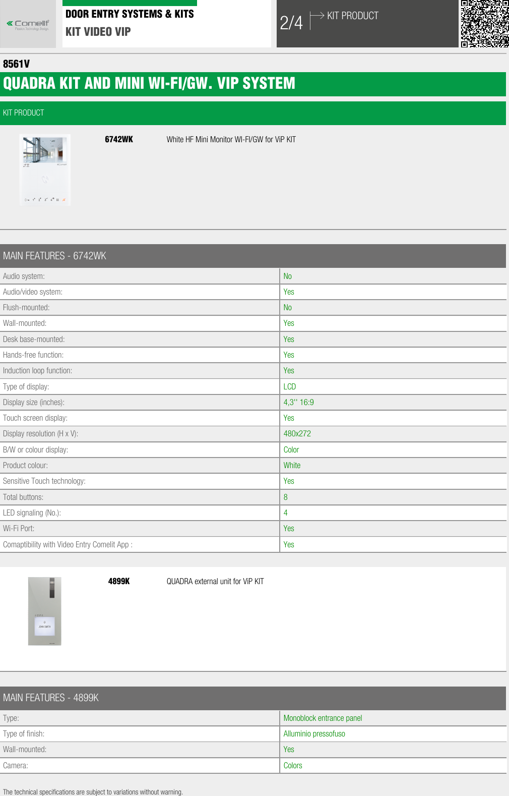 Page 2 of 4 - 8561V Data