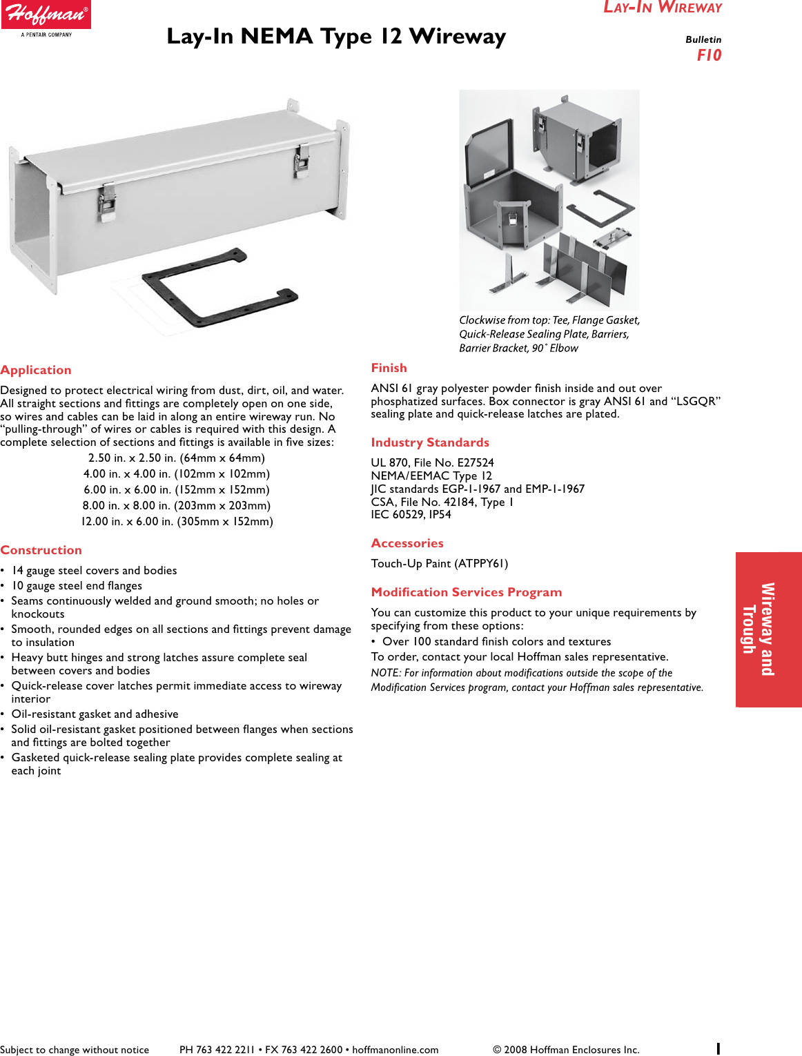 Page 2 of 3 - Lay-In NEMA Type 12 Wireway