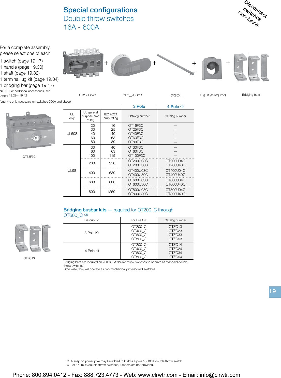Page 11 of 12 - ABB Non-Fusible Disconnect Switches