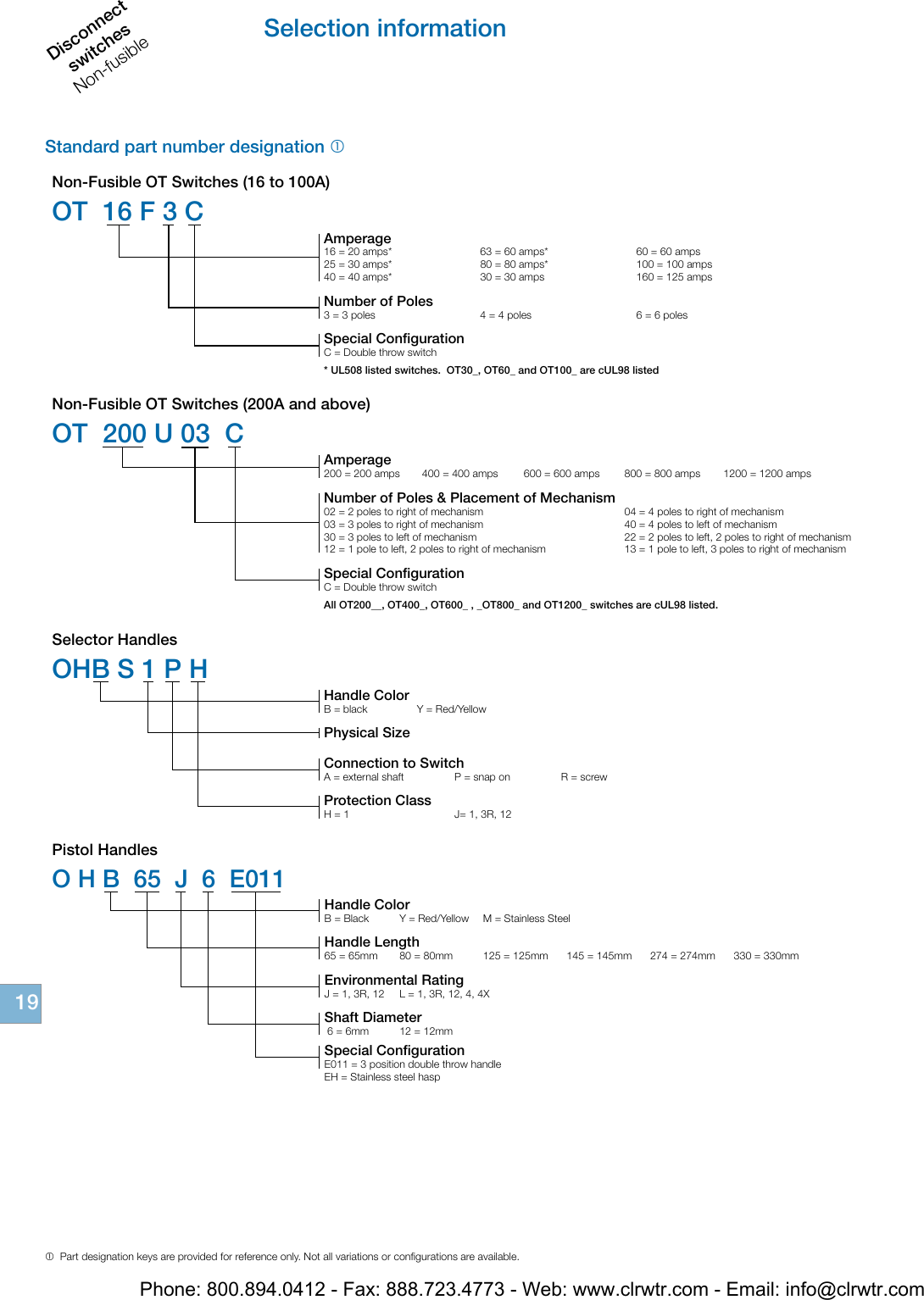 Page 4 of 12 - ABB Non-Fusible Disconnect Switches
