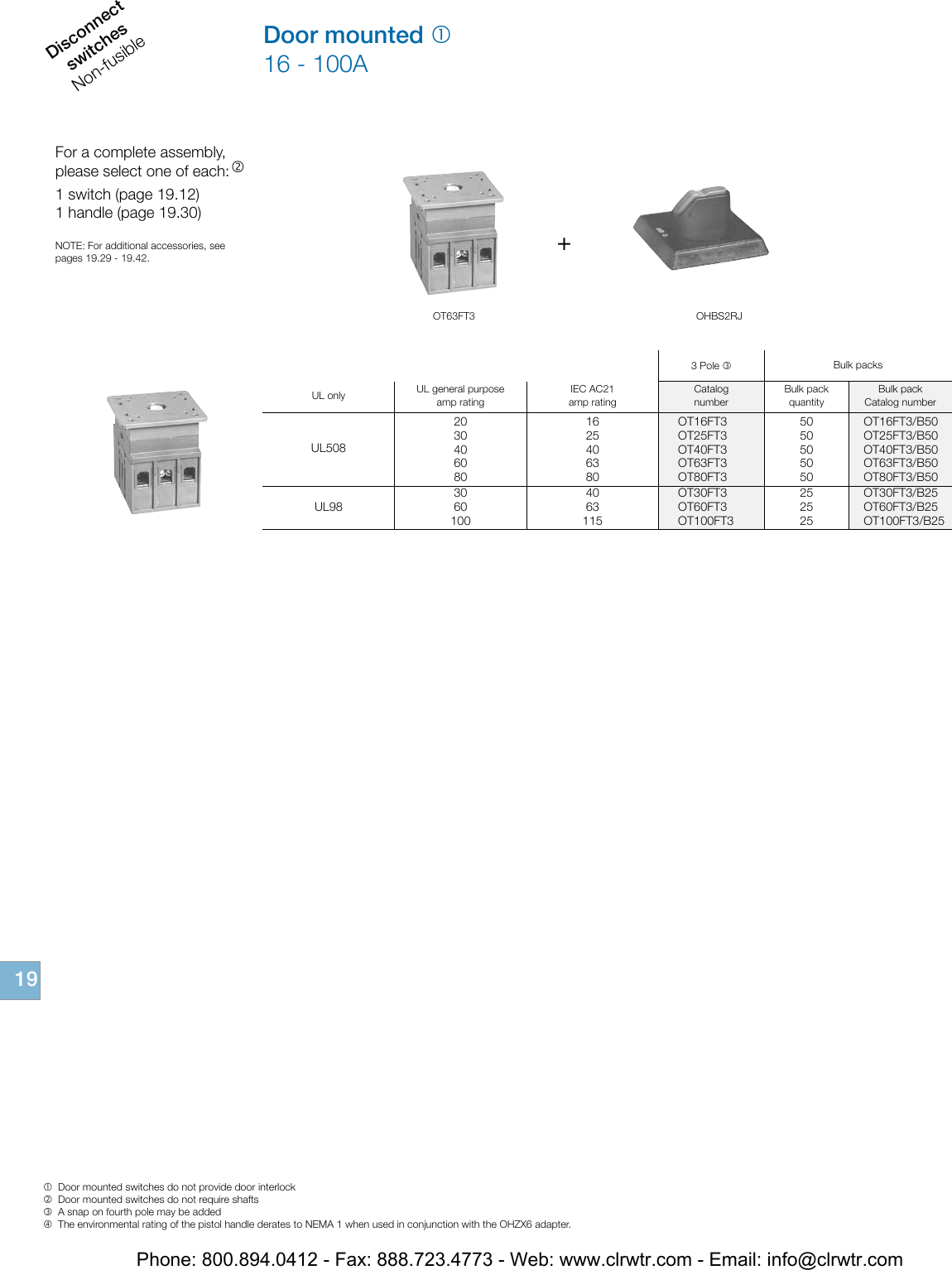 Page 6 of 12 - ABB Non-Fusible Disconnect Switches