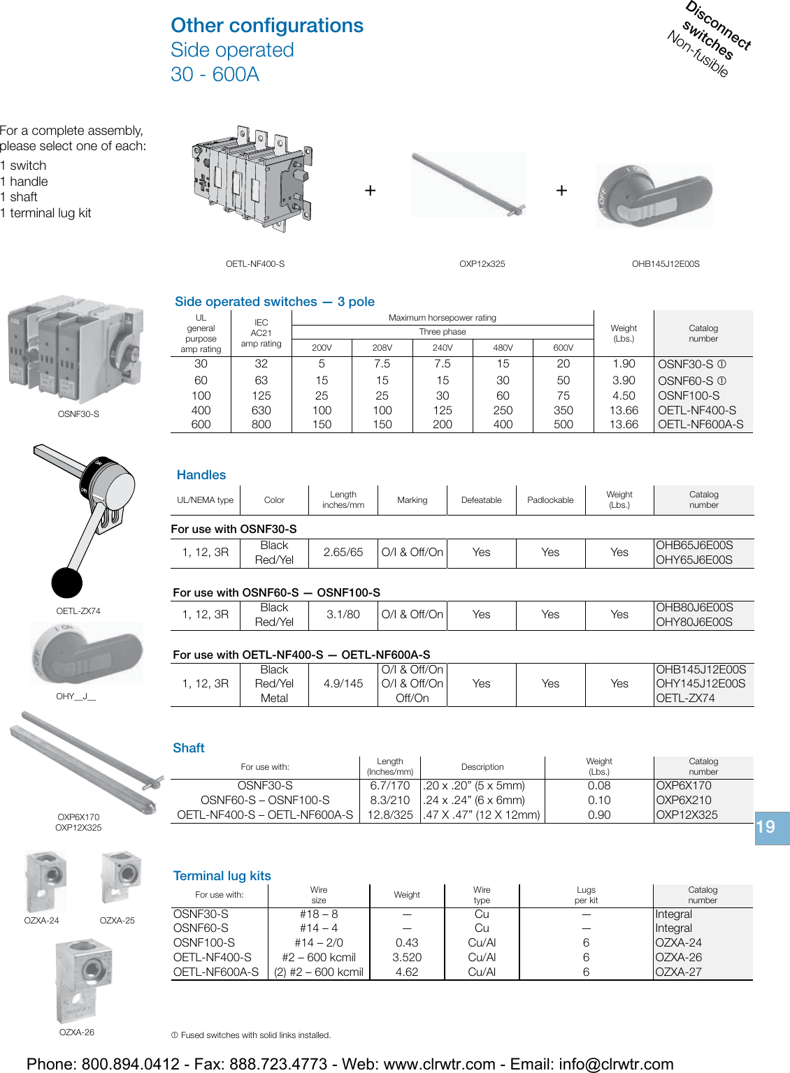 Page 7 of 12 - ABB Non-Fusible Disconnect Switches