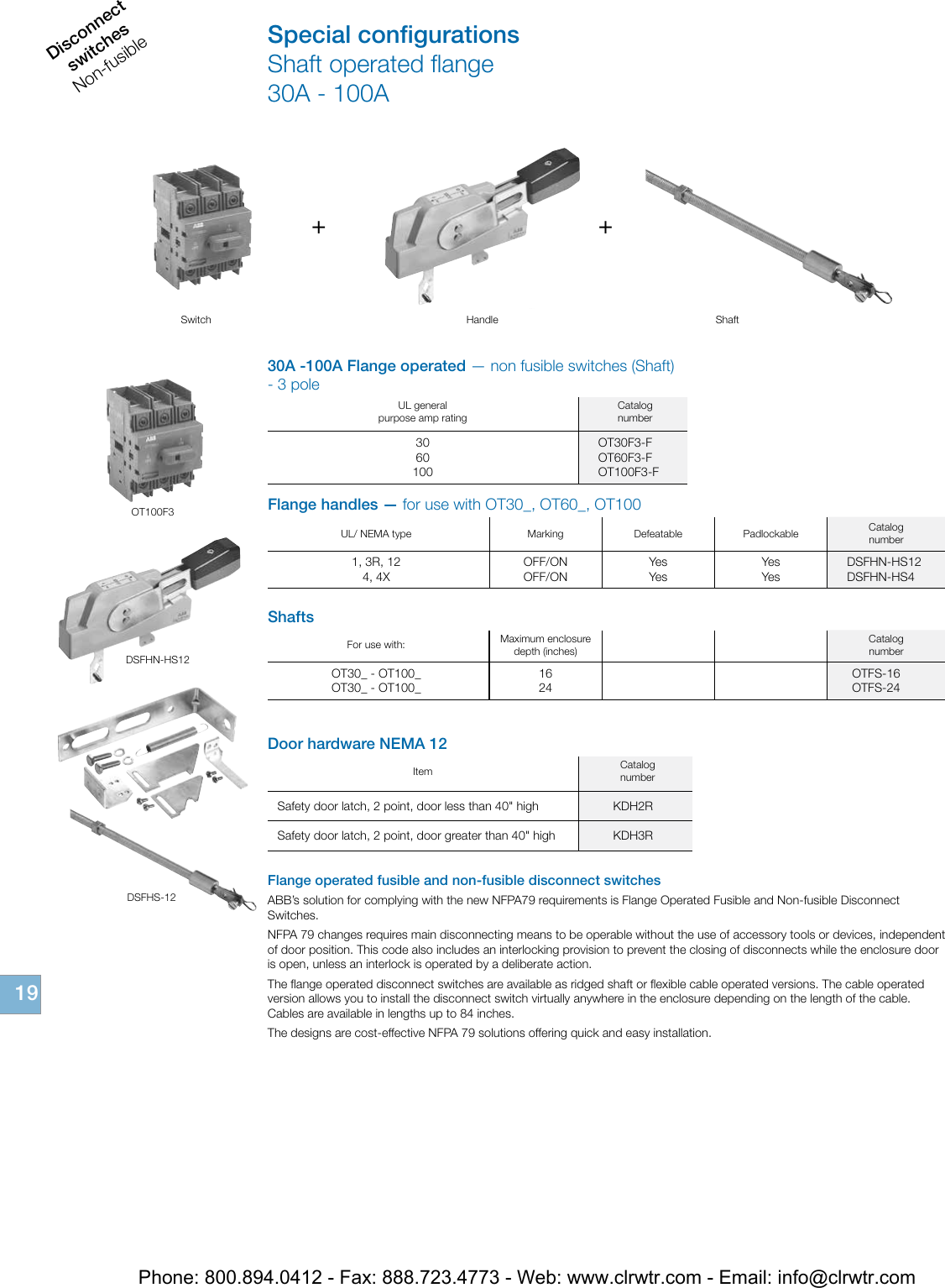 Page 8 of 12 - ABB Non-Fusible Disconnect Switches