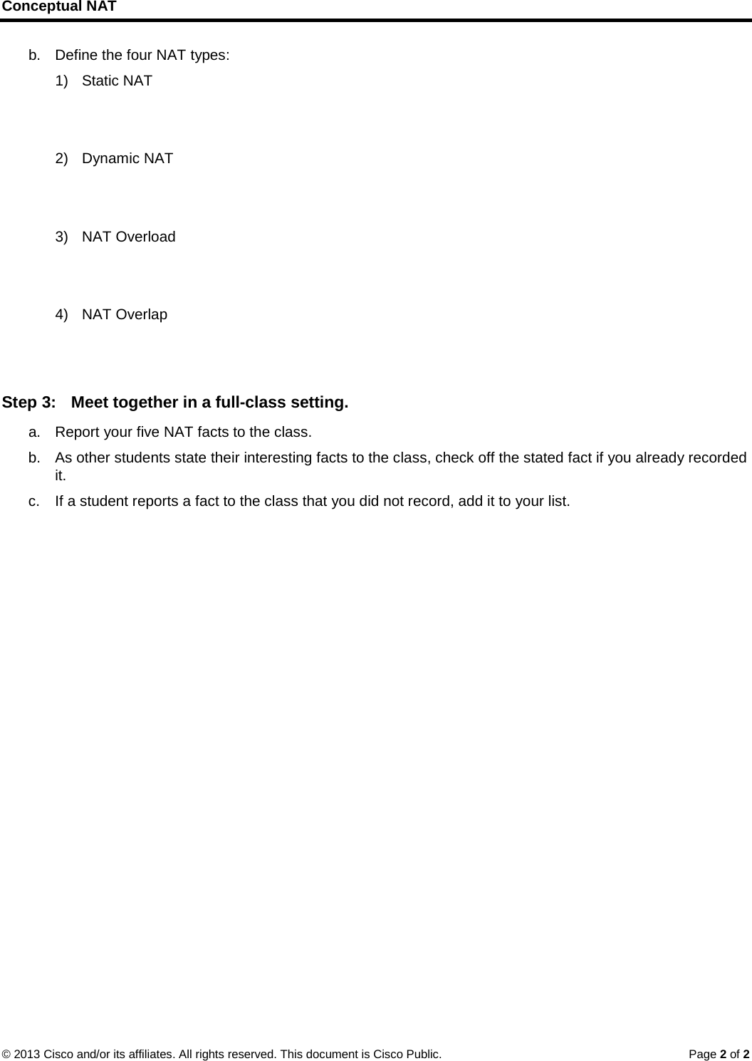 Page 2 of 2 - 9.0.1.2 Conceptual NAT Instructions