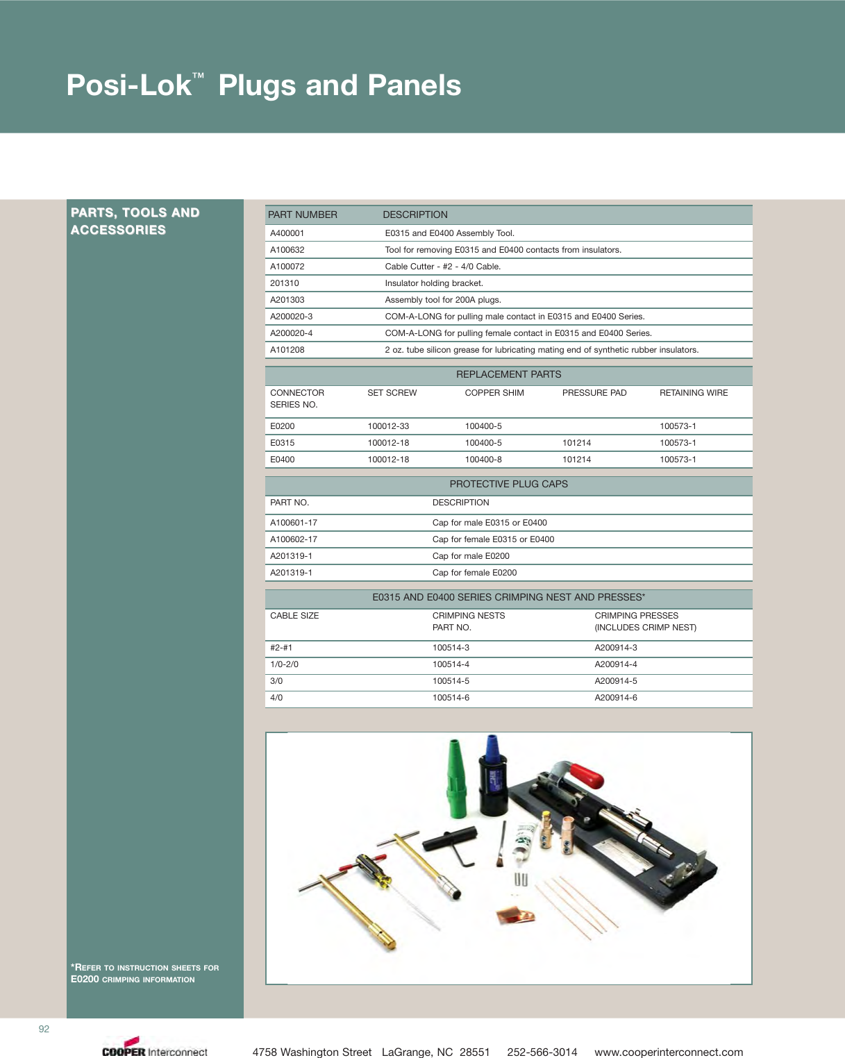 Page 6 of 6 - Duraline / Crouse-Hinds E0400 Series Posi-Lok Connectors  Brochure