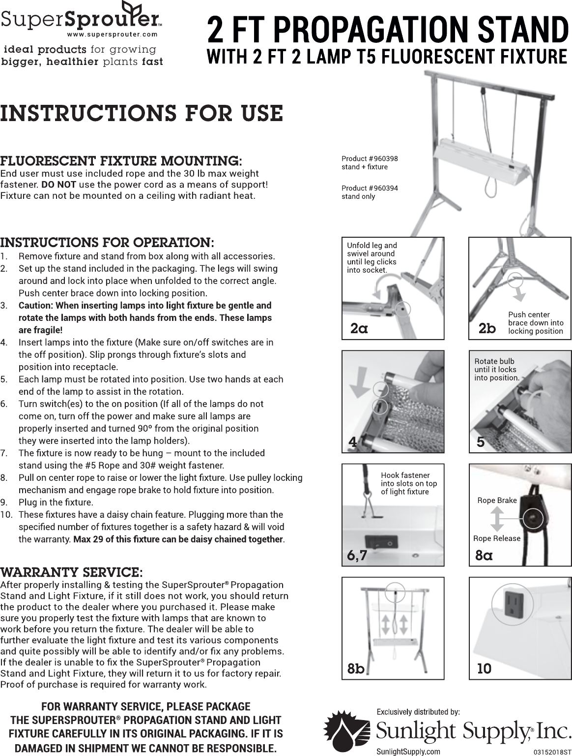 Page 1 of 1 - 960394 Instructions